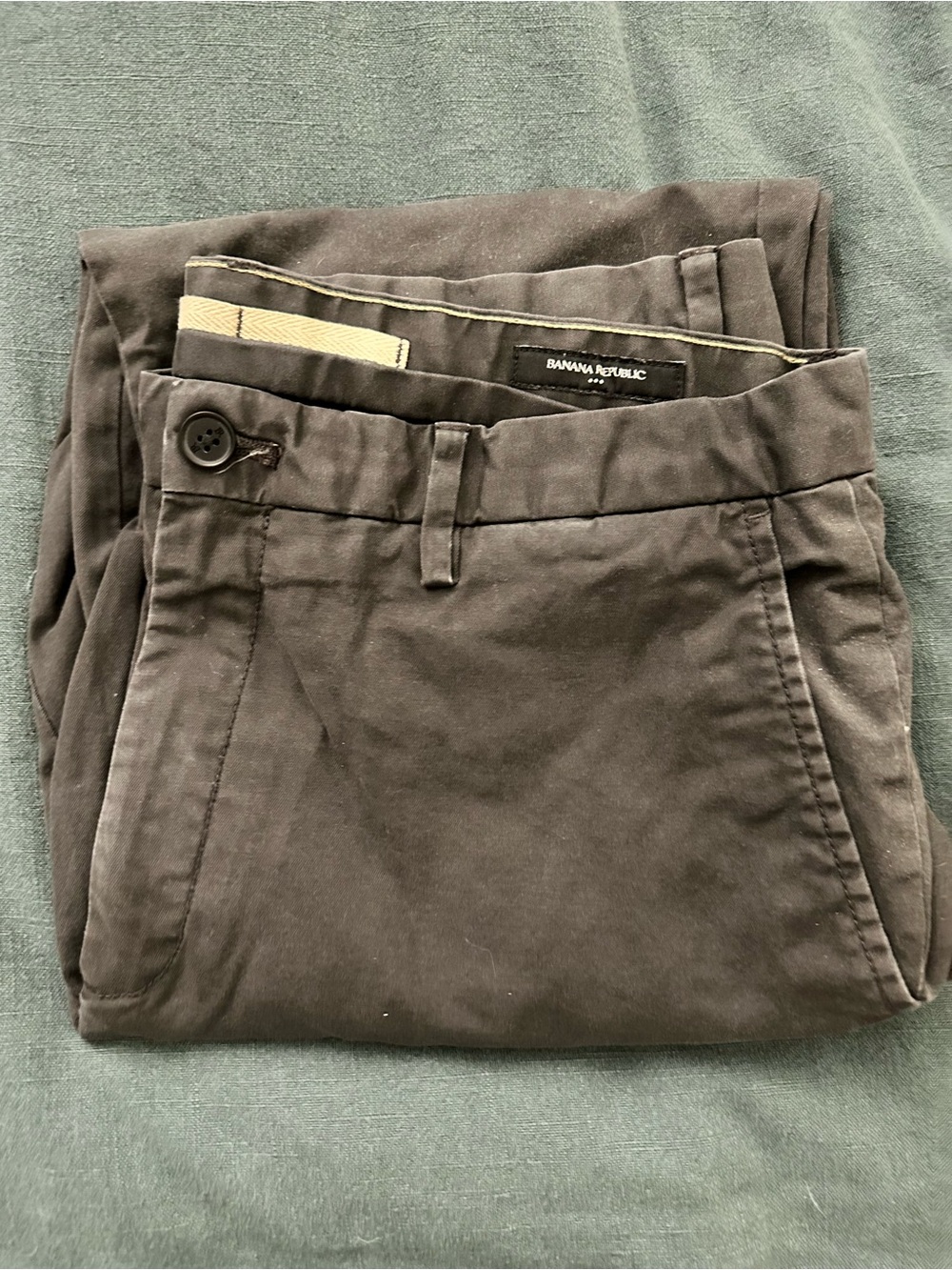 Banana Republic Men's Dark Grey Chino Pants